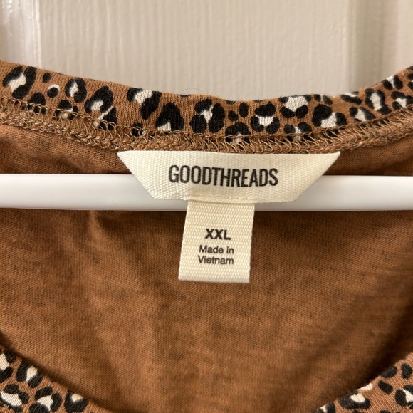 Goodthreads Brown Patterned Mini Dress - Picture 2 of 2